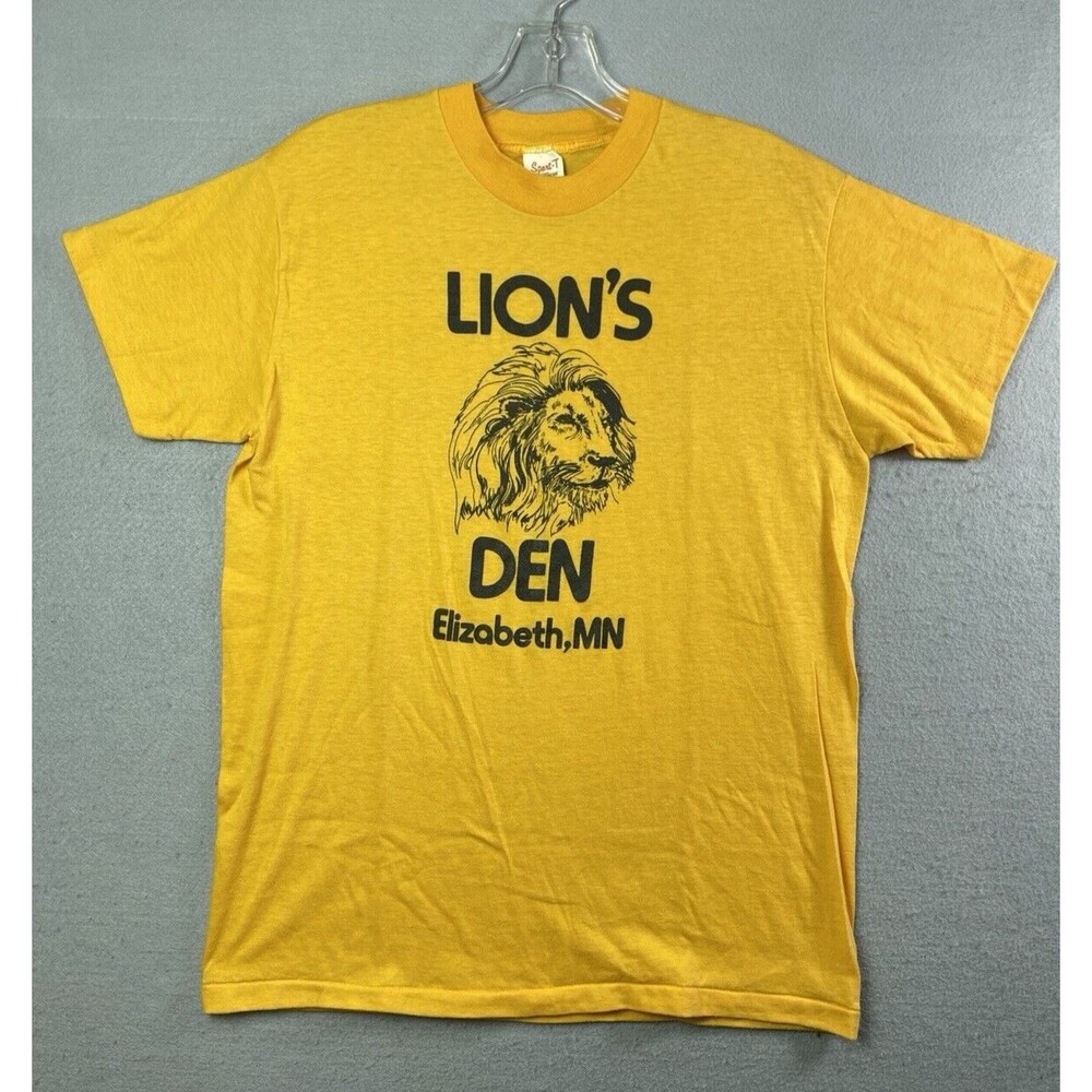 Lion's Den Elizabeth MN T-Shirt Large 80's Spor-T Steadman Single Stitch VTG